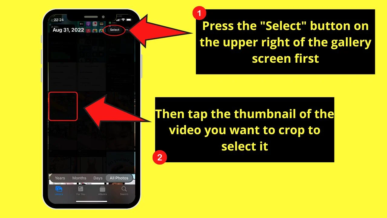 How to Crop a Video on Tiktok Using Built-in Editor on your Phone (iOS) Step 2