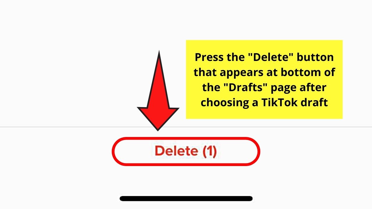 How to Delete a Video on Tiktok Step 9