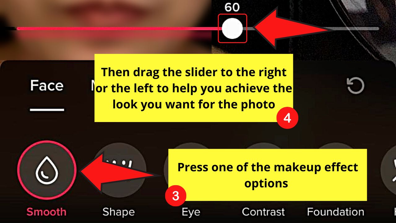 How to Edit Single Photos With Faces on TikTok iPhone Step 4