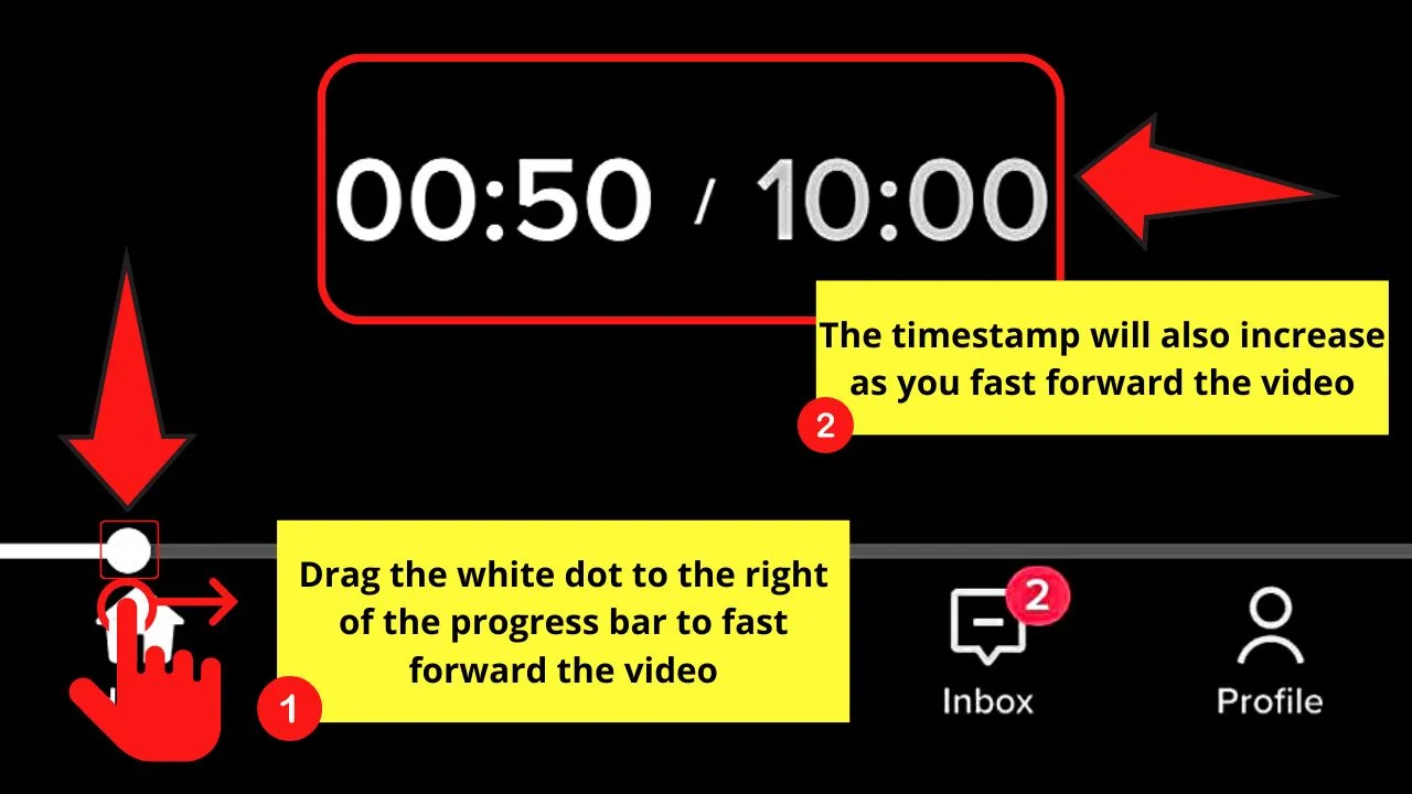 How to Fast Forward on TikTok iPhone Step 4