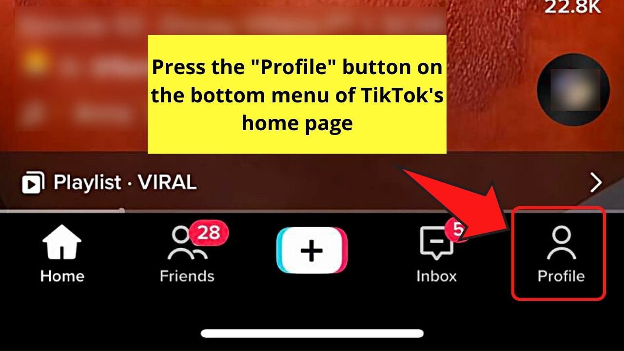 How to Find Saved Videos on TikTok Step 2