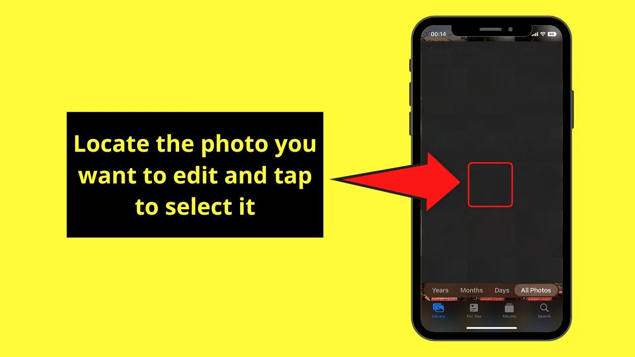 How to Make Pictures Full Screen on TikTok iPhone Using the TikTok Photo Editing Hack Step 2