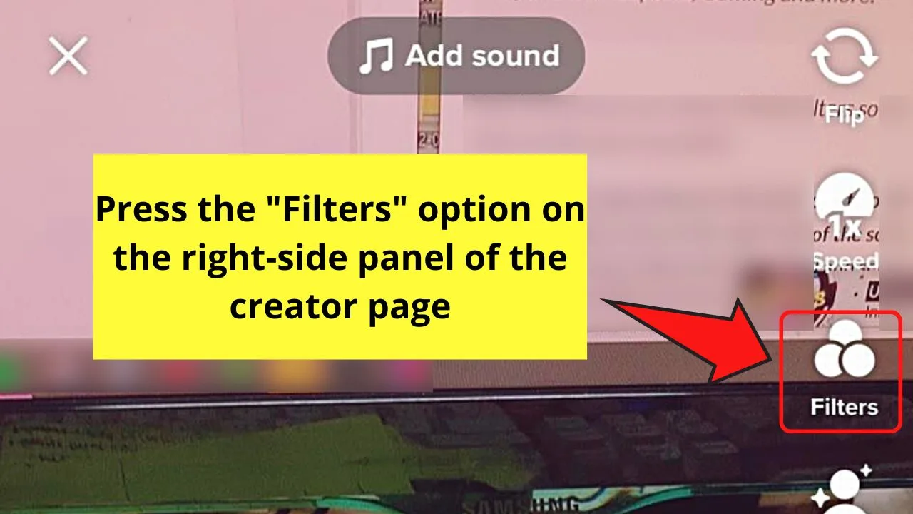 How to Remove a TikTok Filter by Using the Normal Filter Step 2