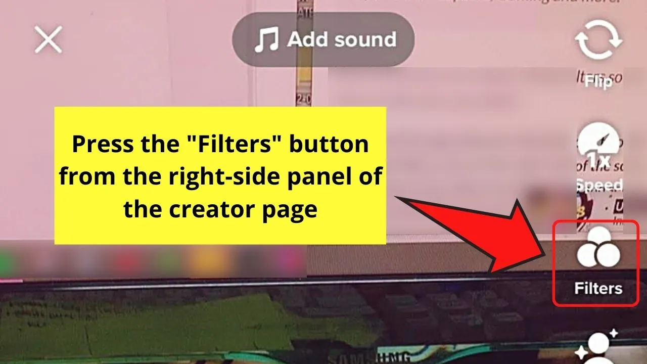 How to Remove a Tiktok Filter from the Filters Menu Step 2