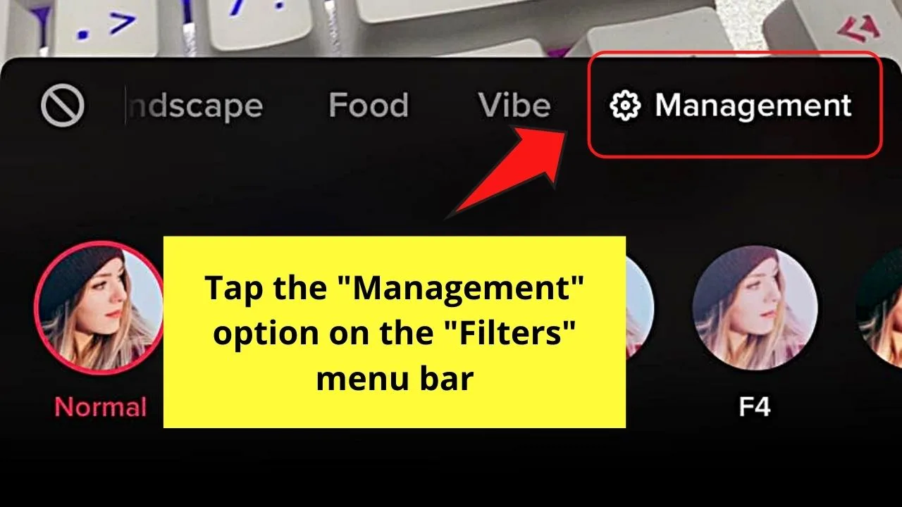 How to Remove a Tiktok Filter from the Filters Menu Step 3
