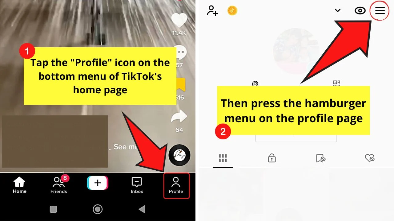 How to Repost on Tiktok by Enabling the Repost Feature Step 1