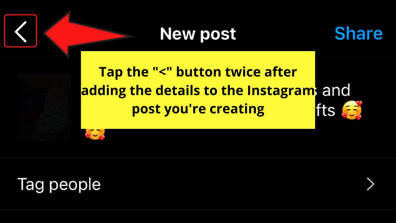 How to Save Drafts on Instagram (iOS) Step 7