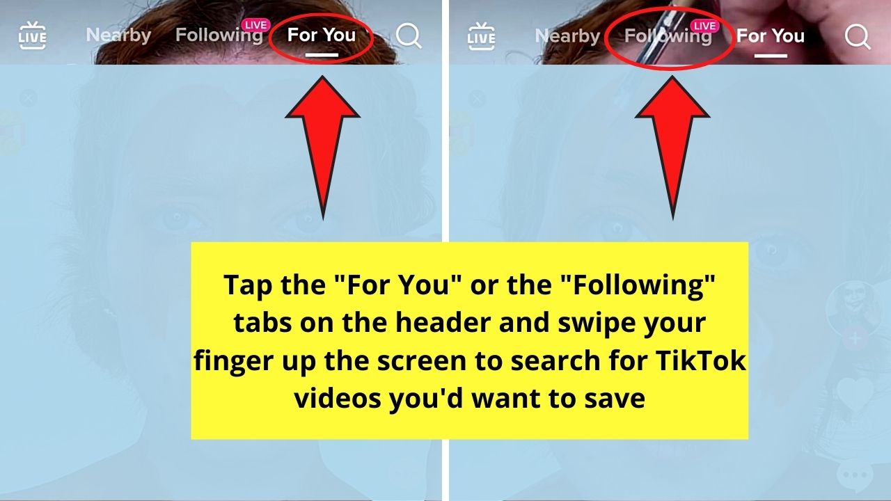 How to Save Videos on TikTok Step 1