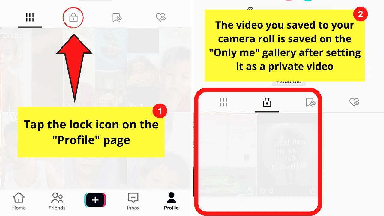 How to Save a Tiktok Draft to the Camera Roll Step 11.2