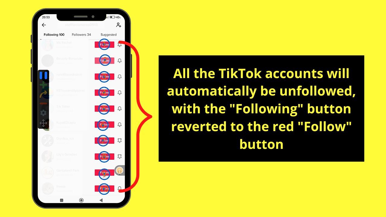 How to Unfollow Everyone on Tiktok by Installing Auto Clicker on Mobile Device Step 9.2