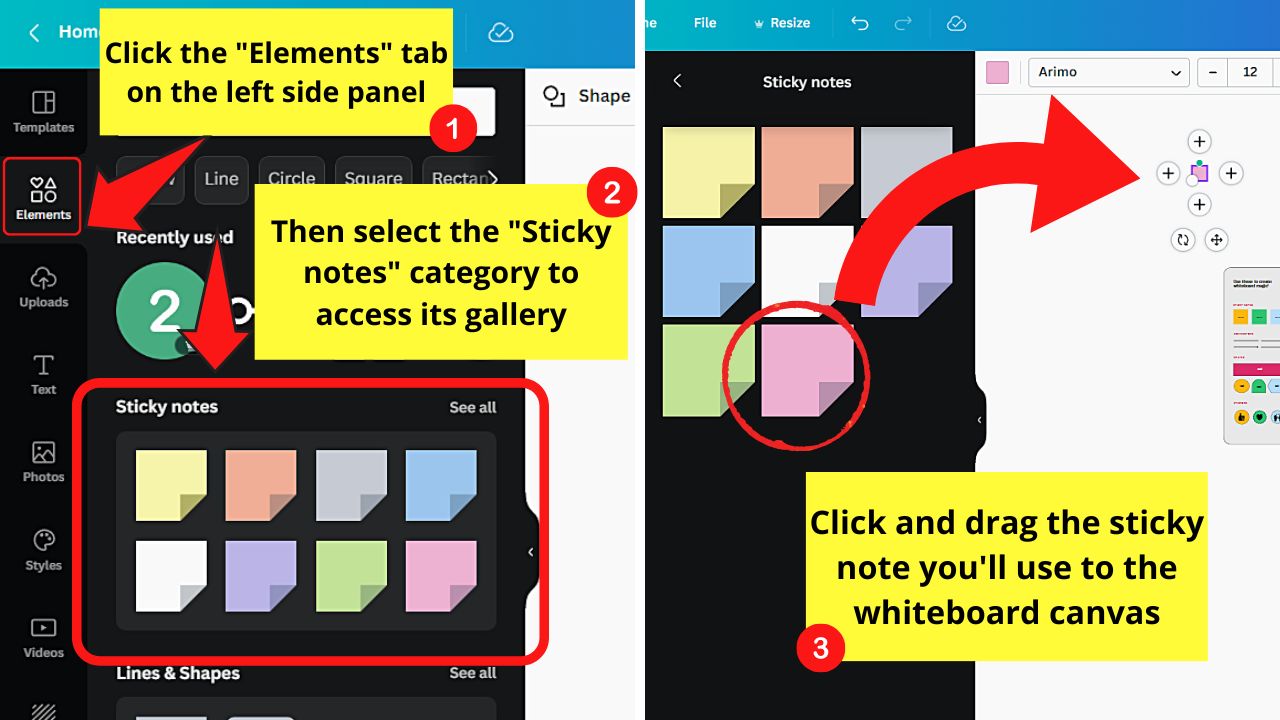 How to Use Canva Whiteboard Step 7