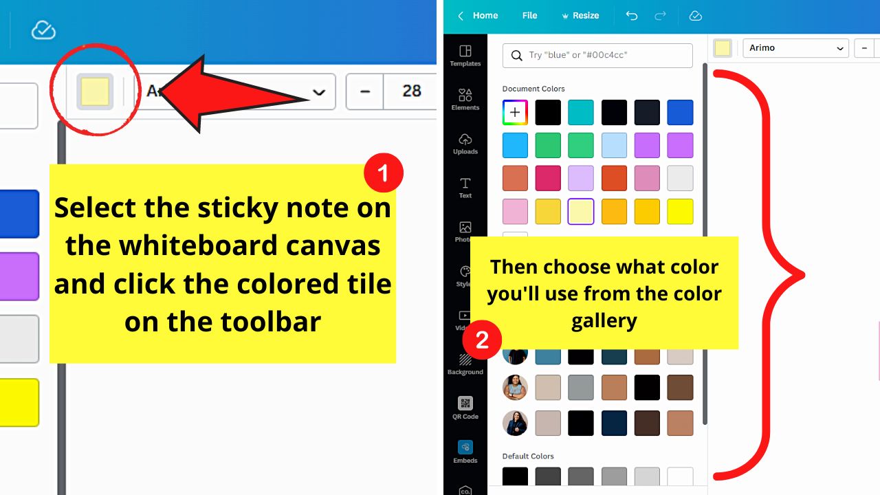 How to Use Canva Whiteboard Step 7.3