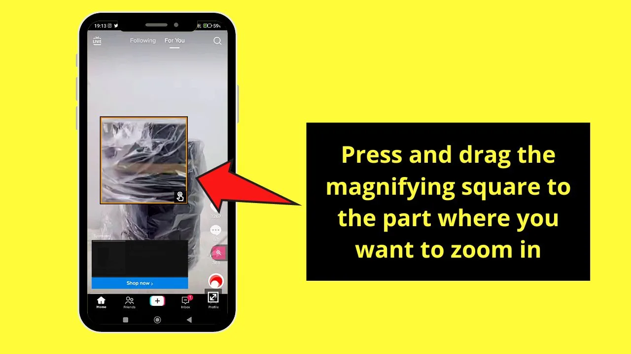 How to Zoom In on TikTok (Android) Step 10