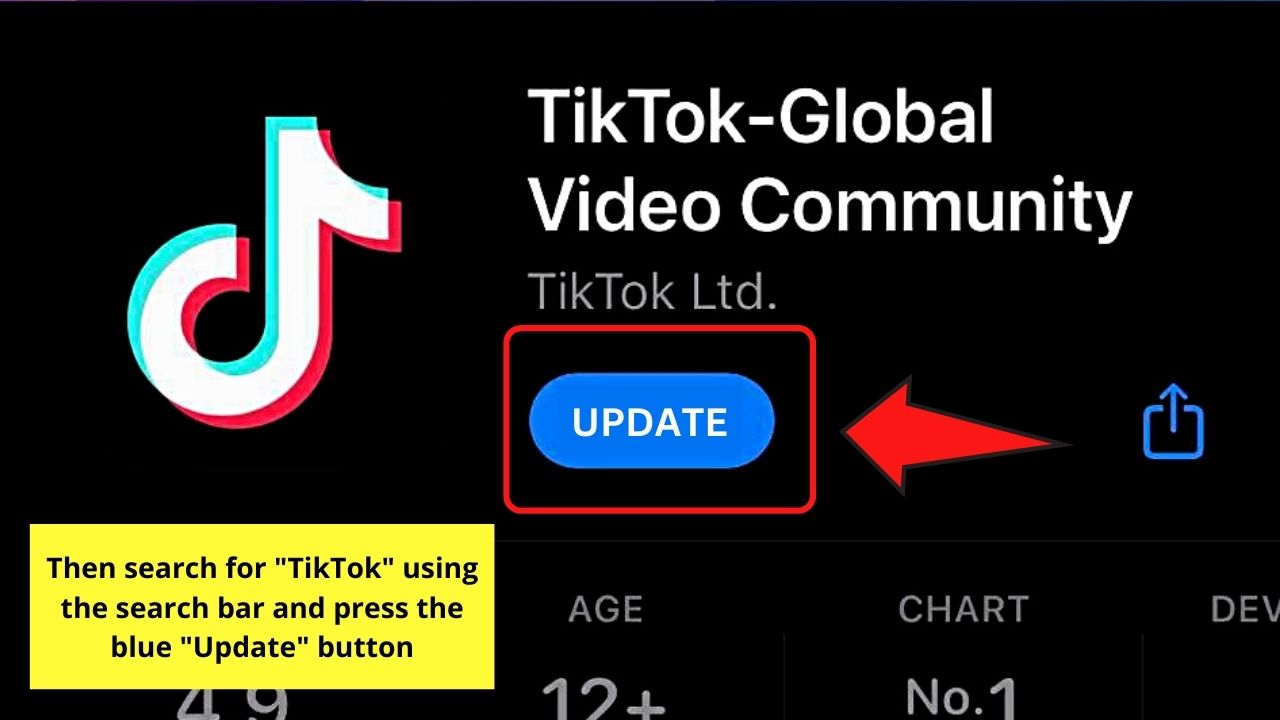 Can't Change My PFP on TikTok Due to an Outdated App (iOS) Step 2