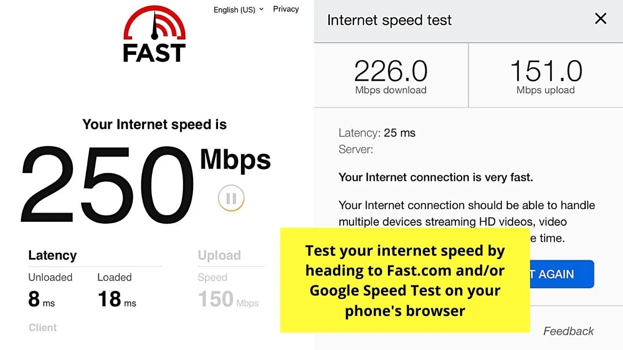 Checking Fast.com and Google Speed Test When I Can't Change My PFP on TikTok Due to Slow Internet Connection