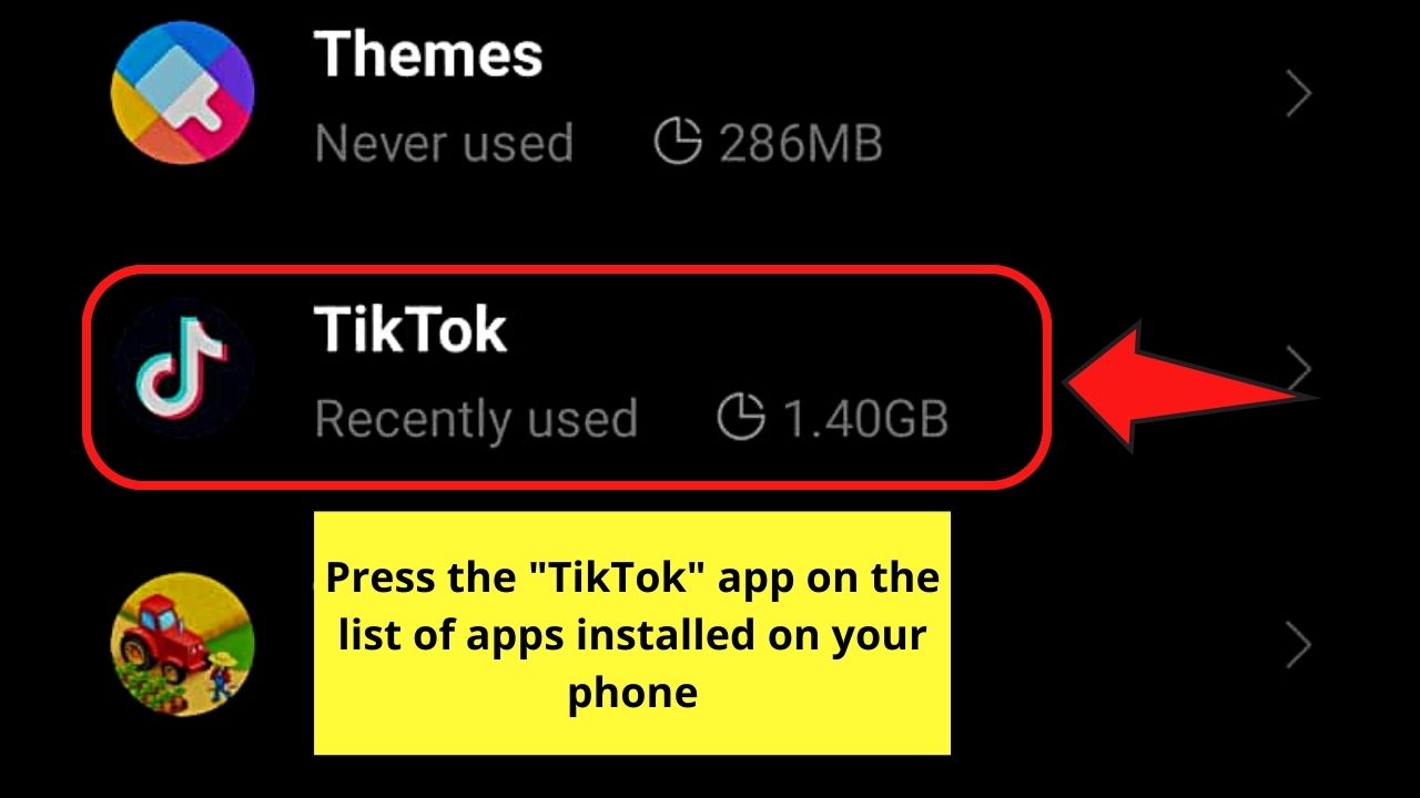 Clearing Cache on Android Phone When You Can't Change TikTok PFP Step 4