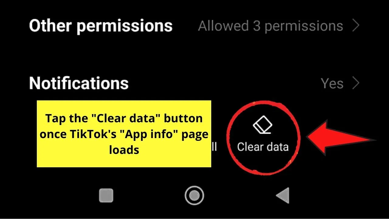Clearing Cache on Android Phone When You Can't Change TikTok PFP Step 5
