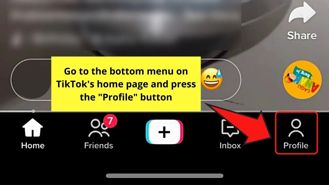 Clearing TikTok’s Cache Within The App When You Can't Change TikTok PFP (Android) Step 1