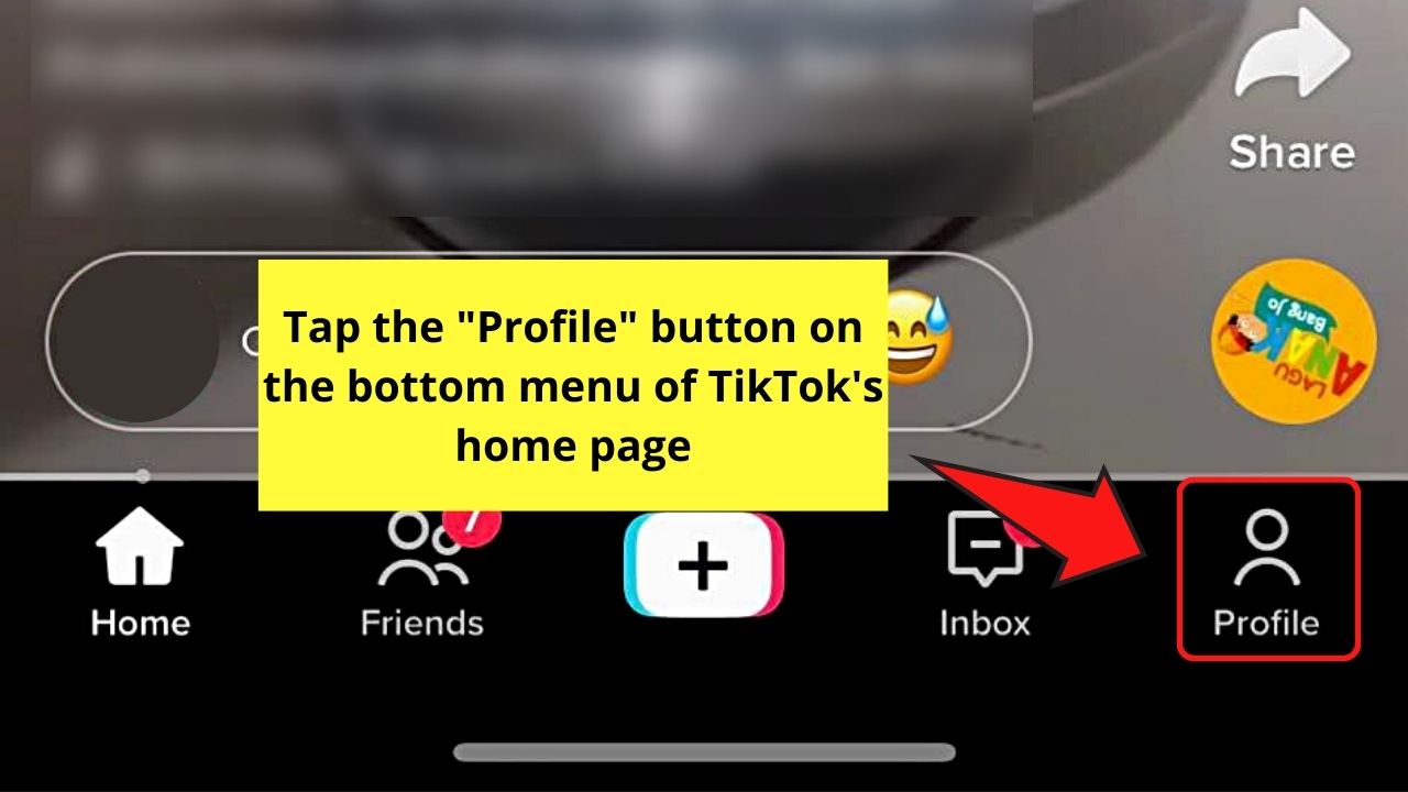 Clearing TikTok’s Cache Within The App When You Can't Change TikTok PFP (iOS) Step 1