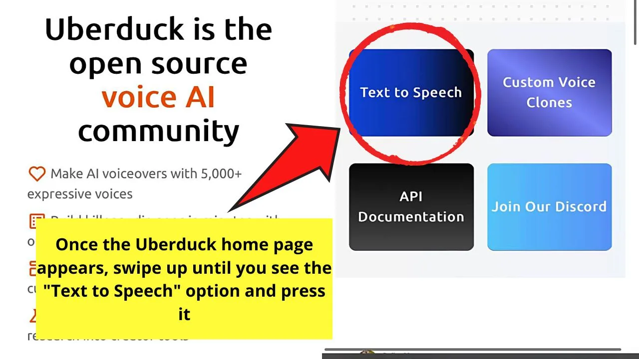 How to Change the Text-to-Speech Voice on TikTok Using Uberduck Step 4