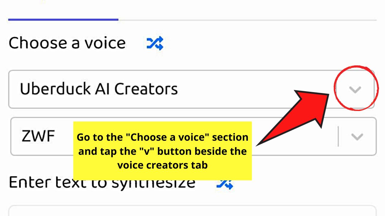 How to Change the Text-to-Speech Voice on TikTok Using Uberduck Step 5.1