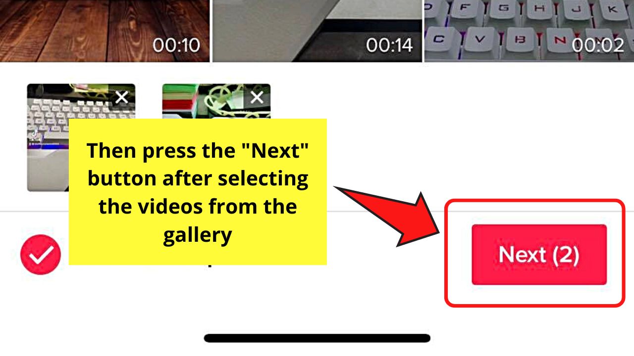 How to Combine Draft Videos on TikTok Step 12
