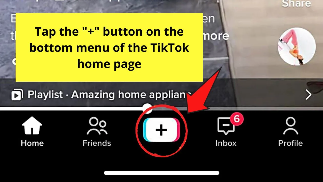 How to Combine Multiple Recorded Videos on TikTok Step 1