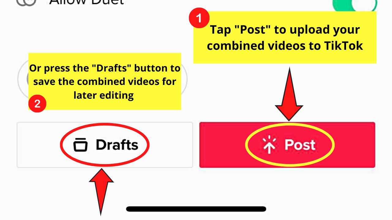 How to Combine Videos on TikTok Step 12