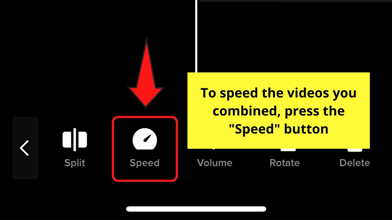 How to Combine Videos on TikTok Step 7.1