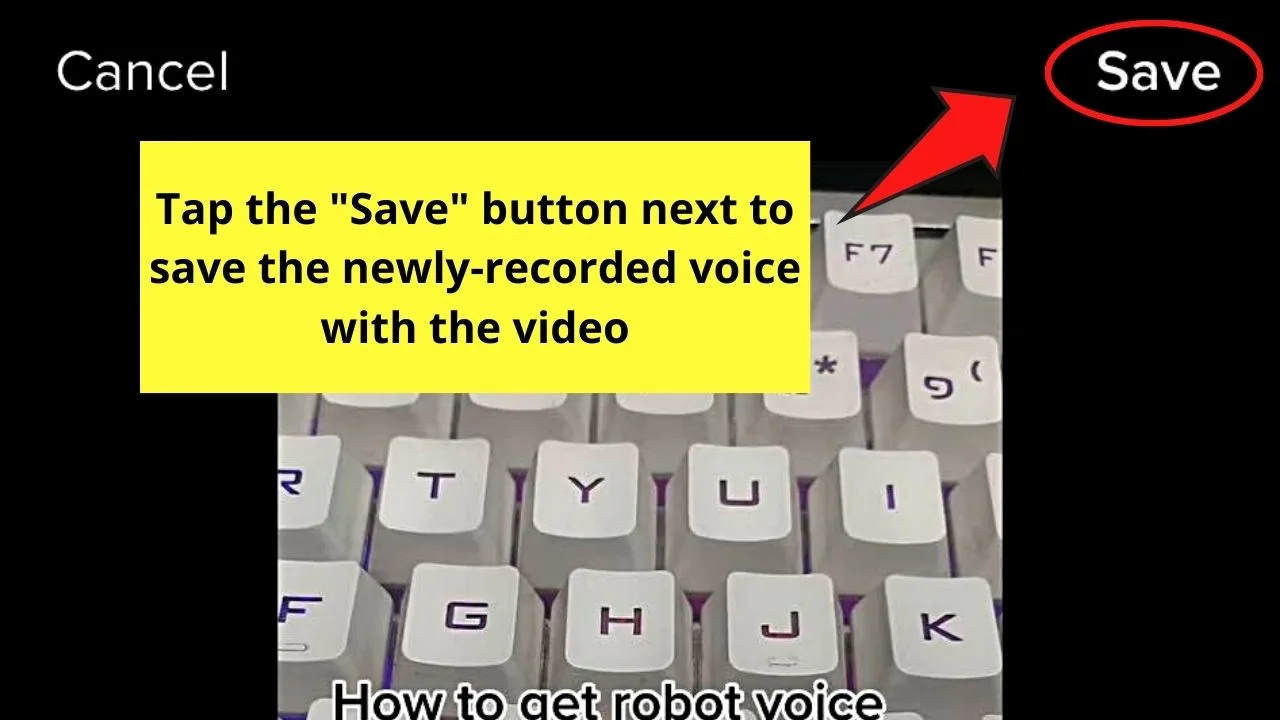 How to Get Robot Voice on TikTok Step 10