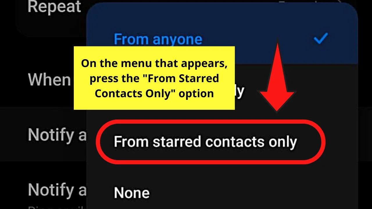 How to Make A Contact Ring on Silent Android Step 8