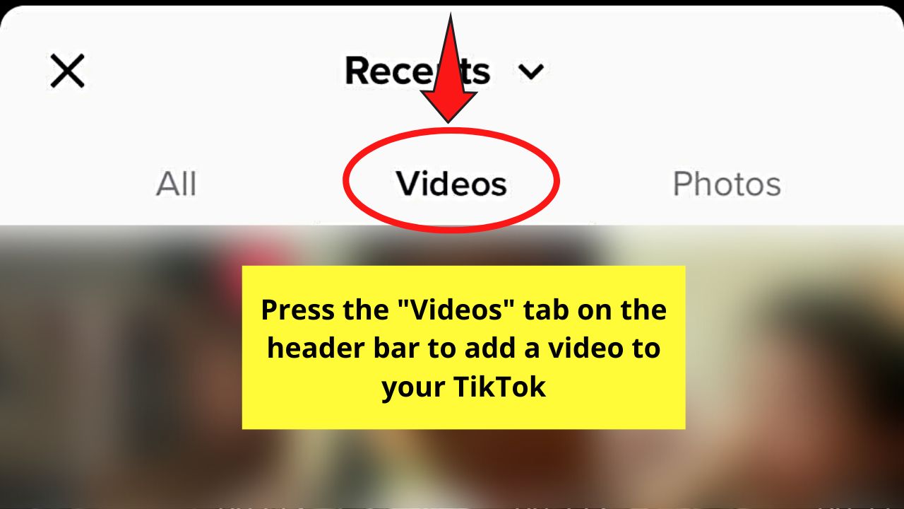 How to Make a Video Then Add Pictures on TikTok by Uploading from Phone Gallery Step 5