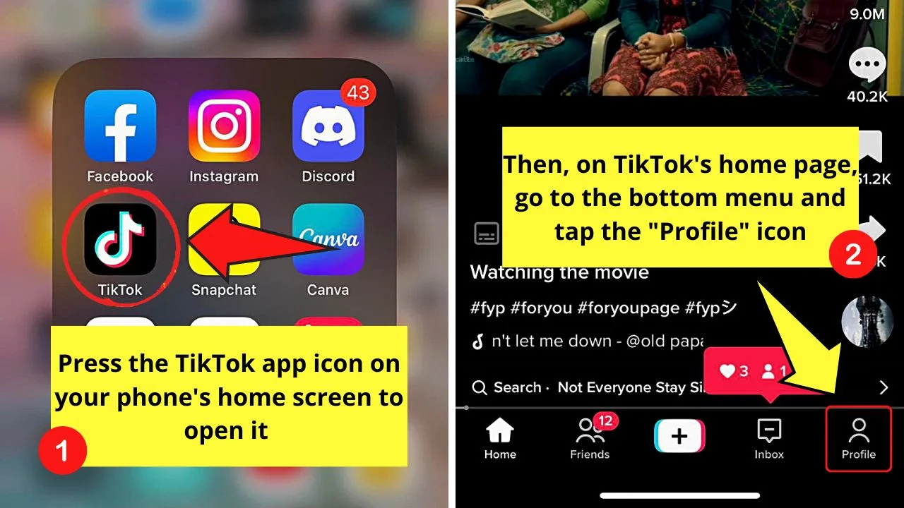 How to Put Emojis in Your TikTok Display Name Instead of Username Step 1