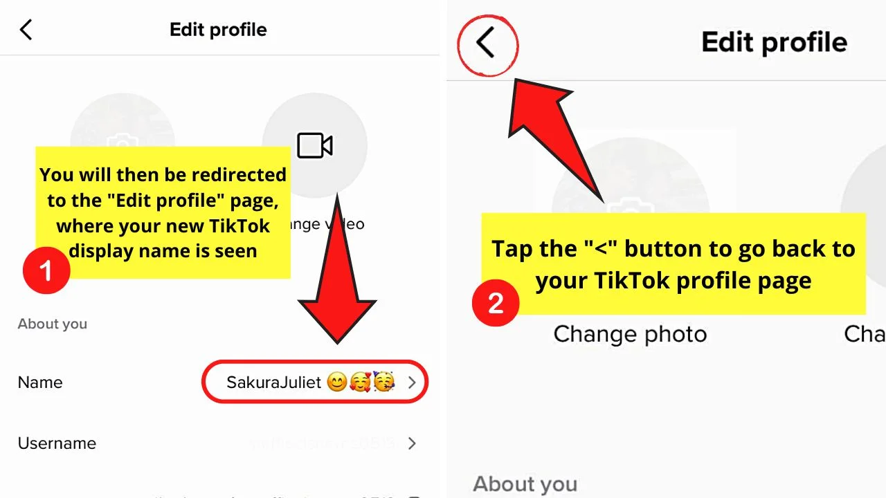 How to Put Emojis in Your TikTok Display Name Instead of Username Step 8