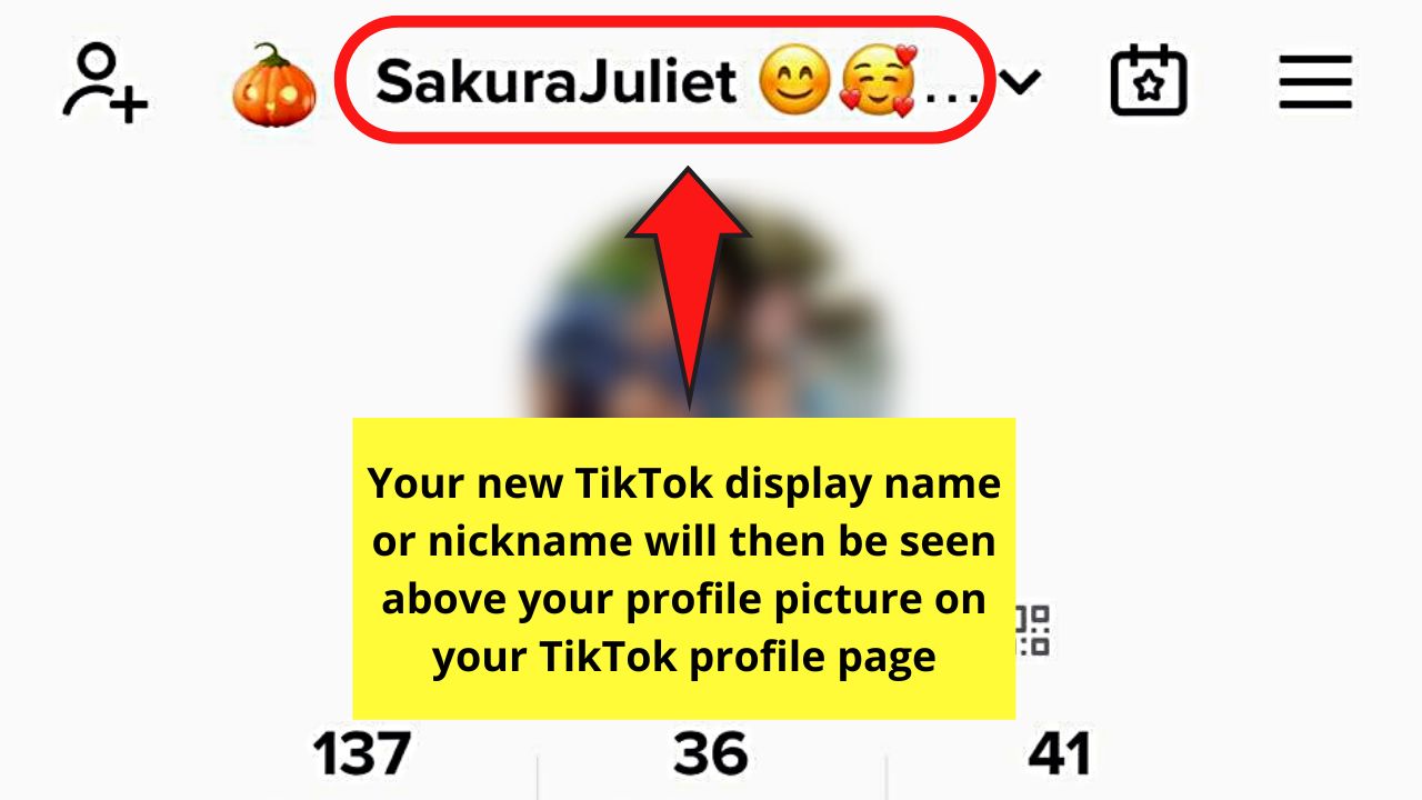 How to Put Emojis in Your TikTok Display Name Instead of Username Step 8.2