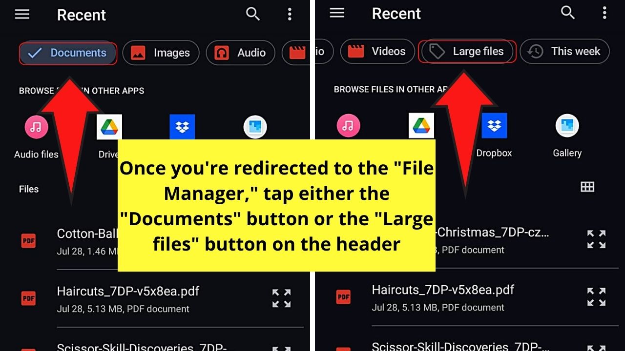 How to Send a PDF Via Text Message on Android from Native Messaging App Step 5.1