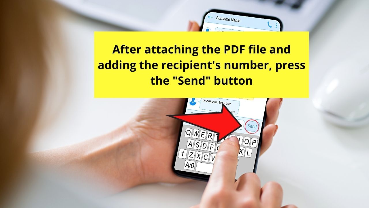 How to Send a PDF Via Text Message on Android from Native Messaging App Step 6
