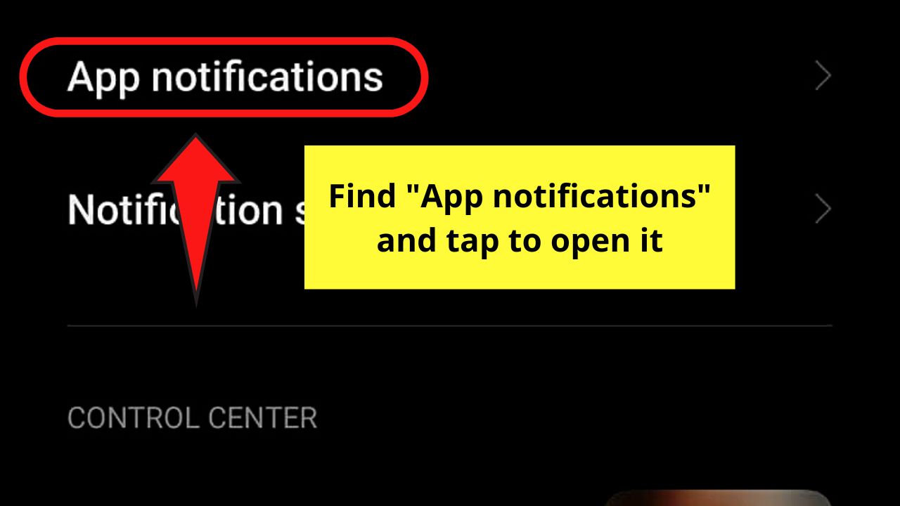 How to Turn Off Notifications on TikTok Through Phone’s Settings App (Android) Step 3