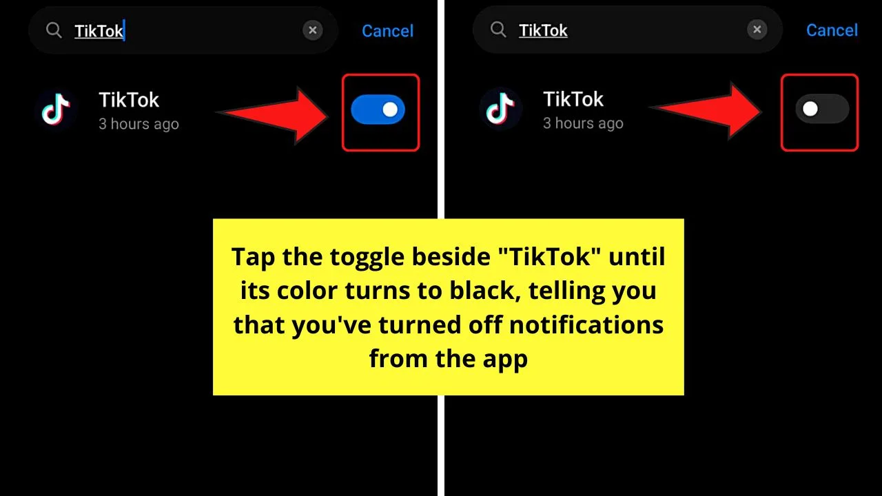 How to Turn Off Notifications on TikTok Through Phone’s Settings App (Android) Step 5