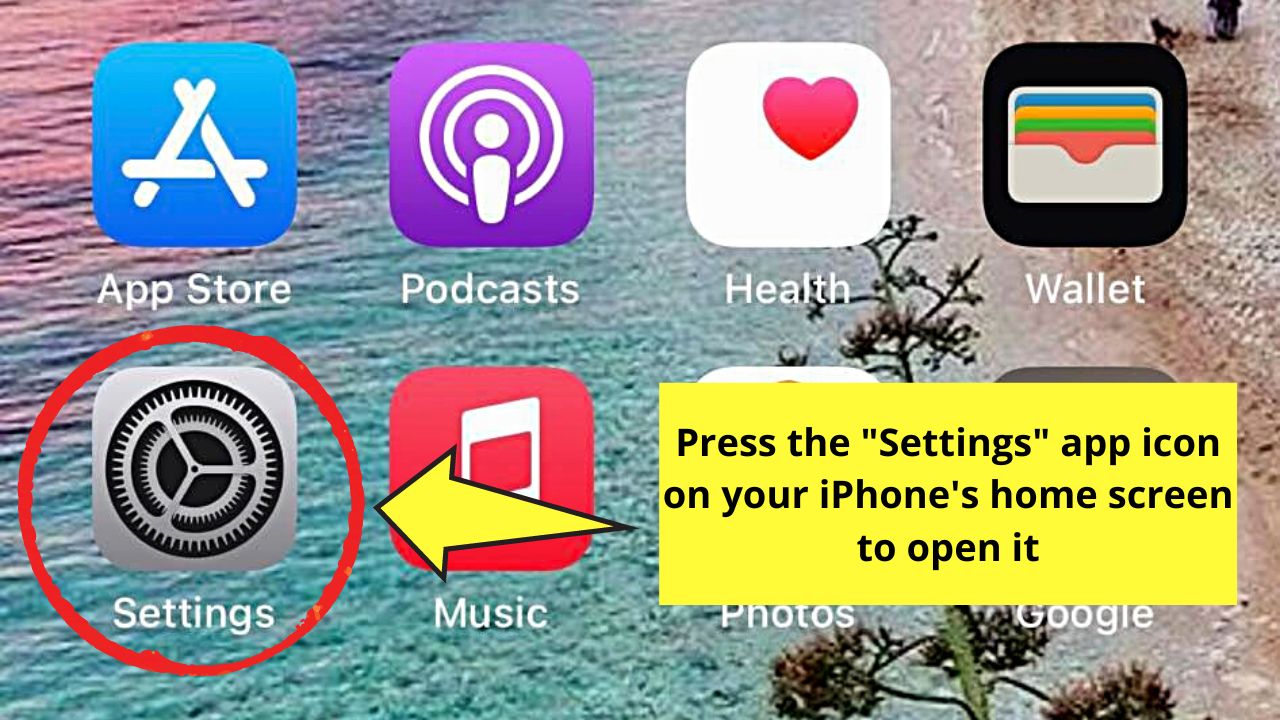 How to Turn Off Notifications on TikTok Through Phone’s Settings App (iOS) Step 1