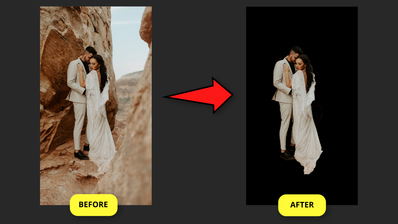 How to Turn the Background Black in Photoshop The Result