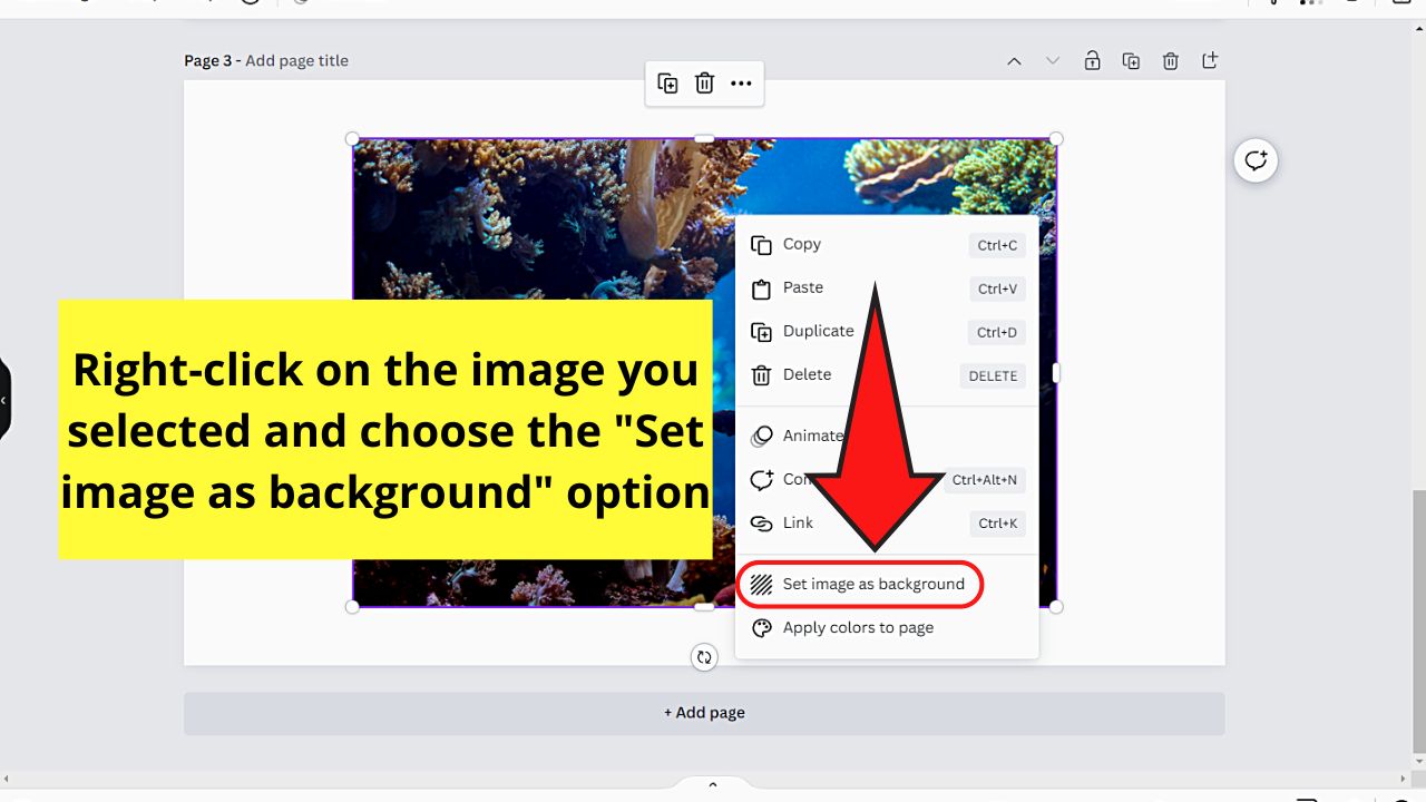 How to Blur The Edges of a Photo in Canva Step 2