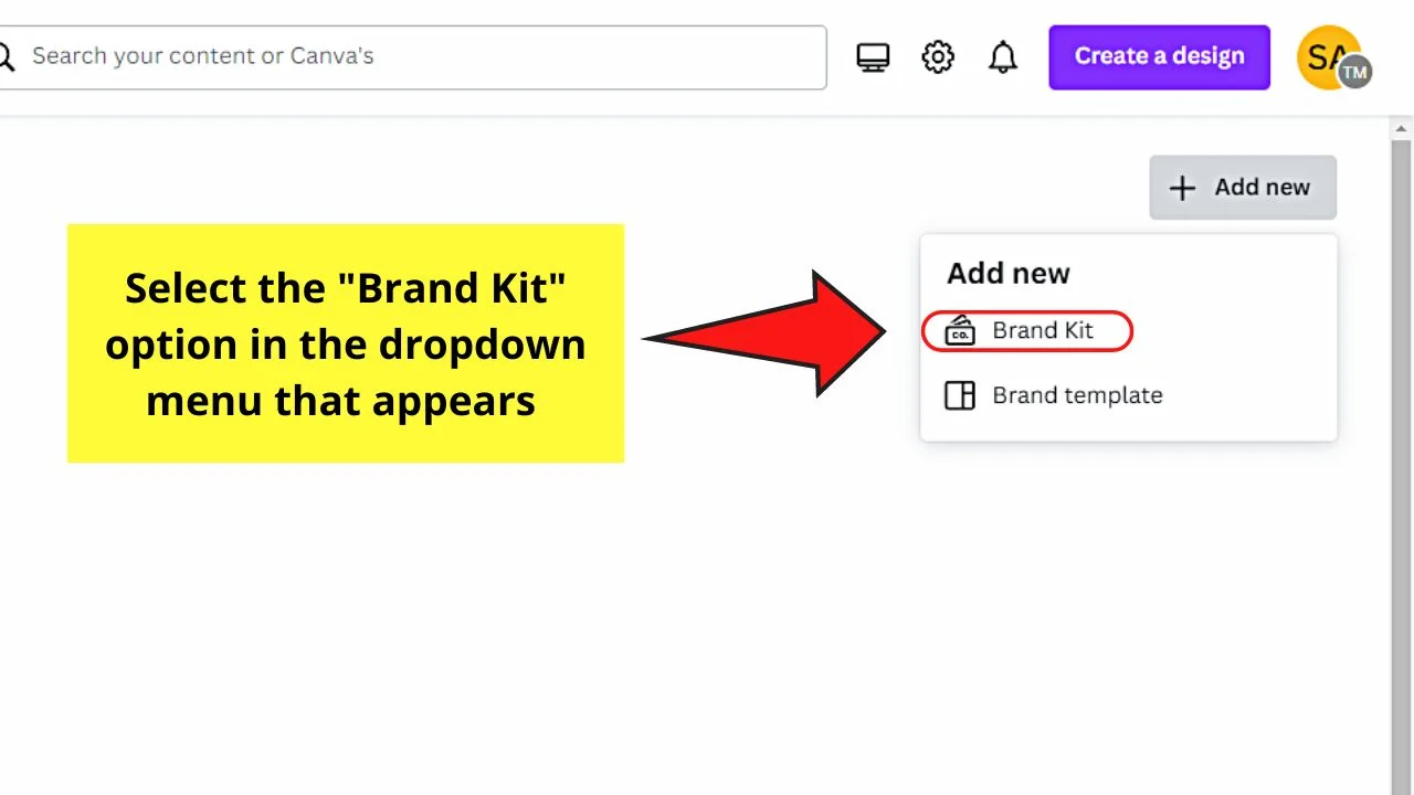 How to Create a New Brand Kit in Canva Step 3