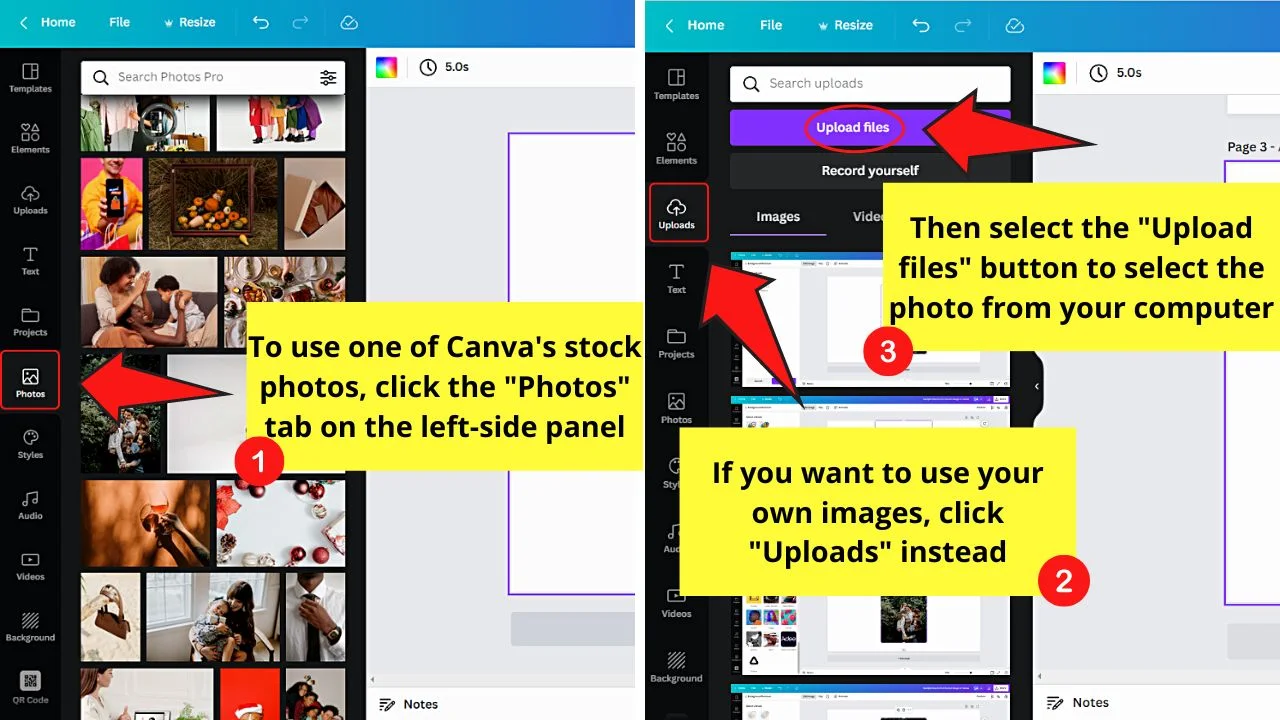 How to Cut Out an Image in Canva Step 1