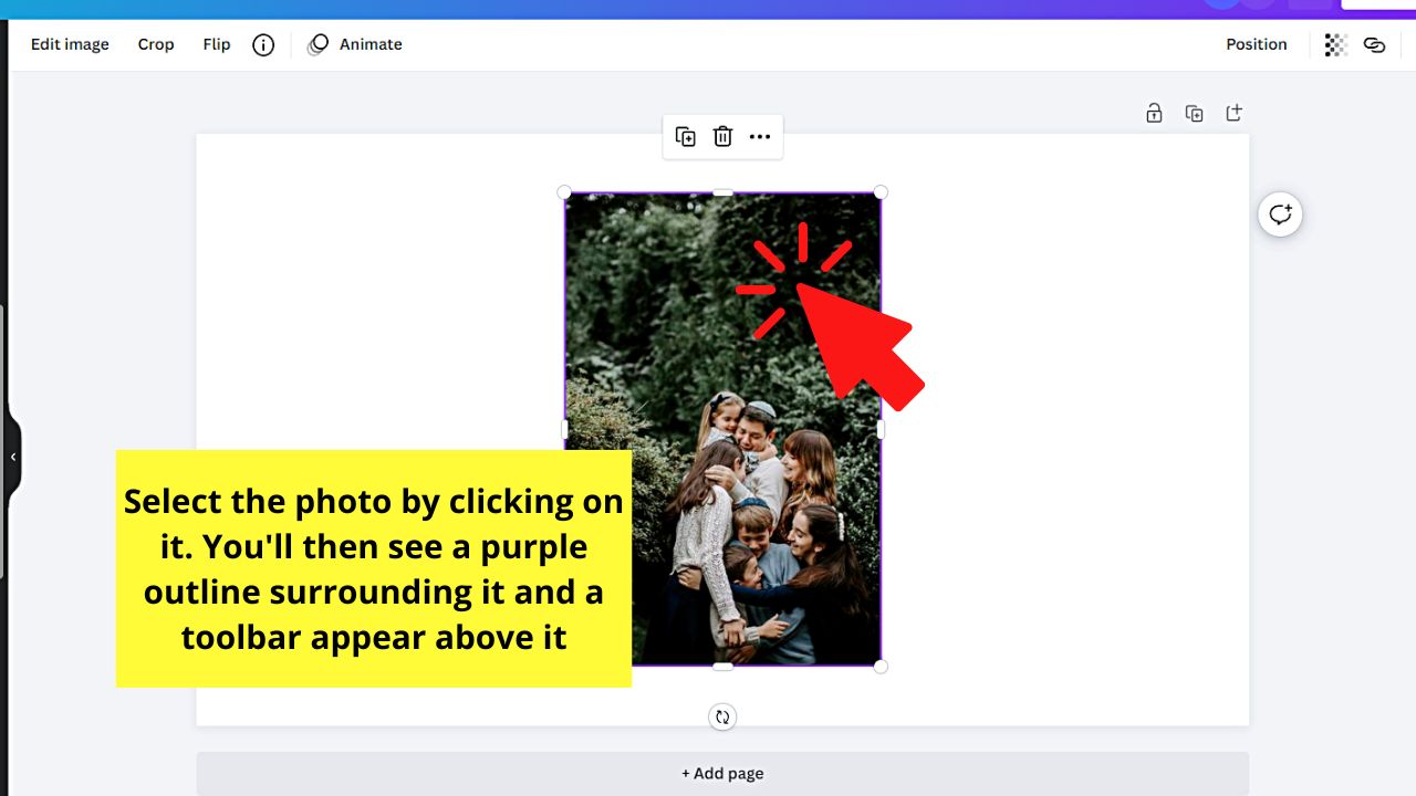 How to Cut Out an Image in Canva Step 2