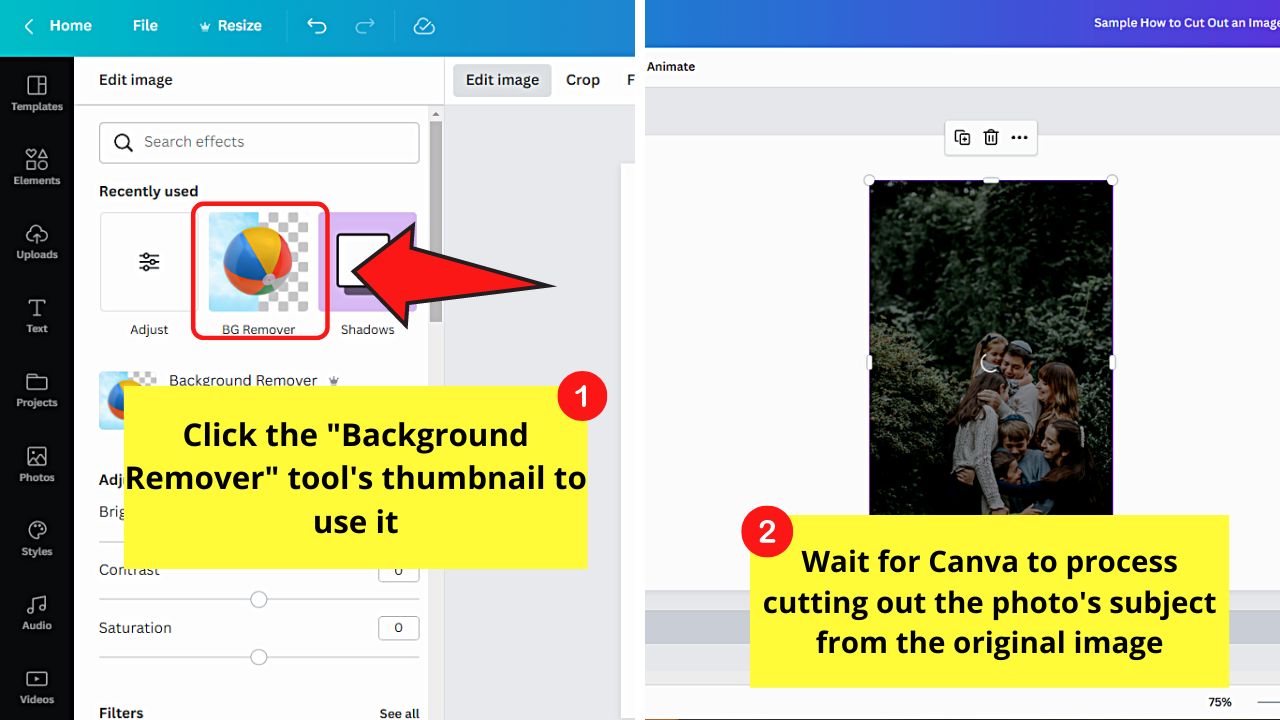 How to Cut Out an Image in Canva Step 5