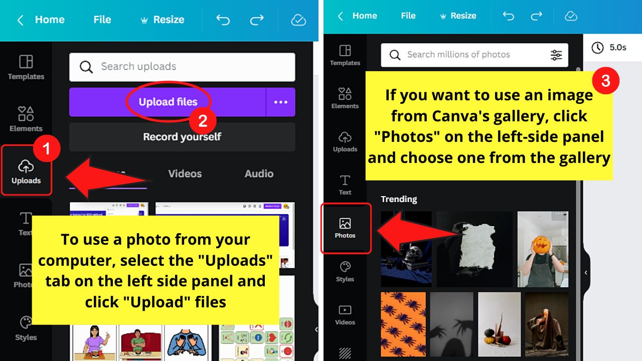 How to Distort an Image in Canva Step 1.3