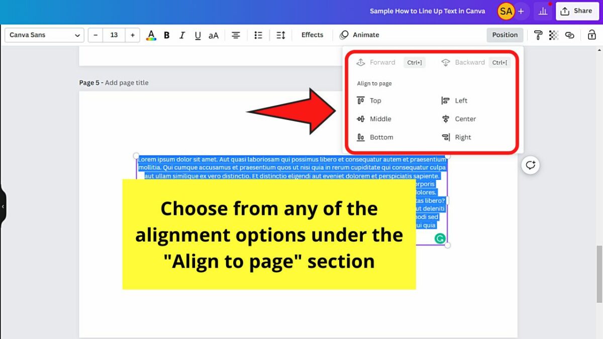 How to Line Up Text in Canva — A Complete Guide