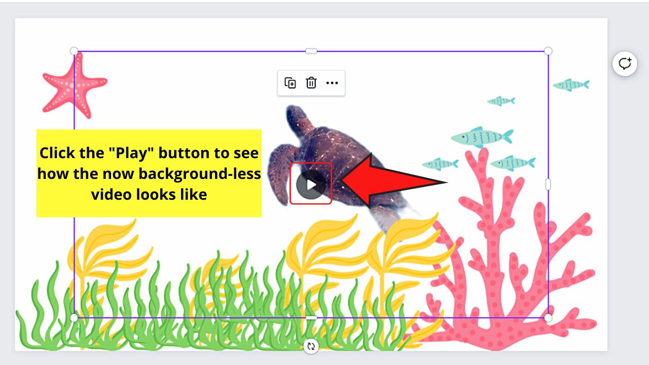 How to Remove the Background of a Video in Canva Step 6.1