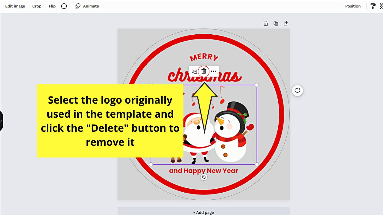 Adding Brand Logo to a Template in Canva Step 1